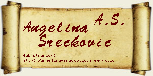 Angelina Srećković vizit kartica
